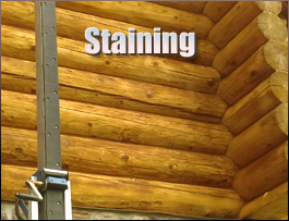  Graves County, Kentucky Log Home Staining